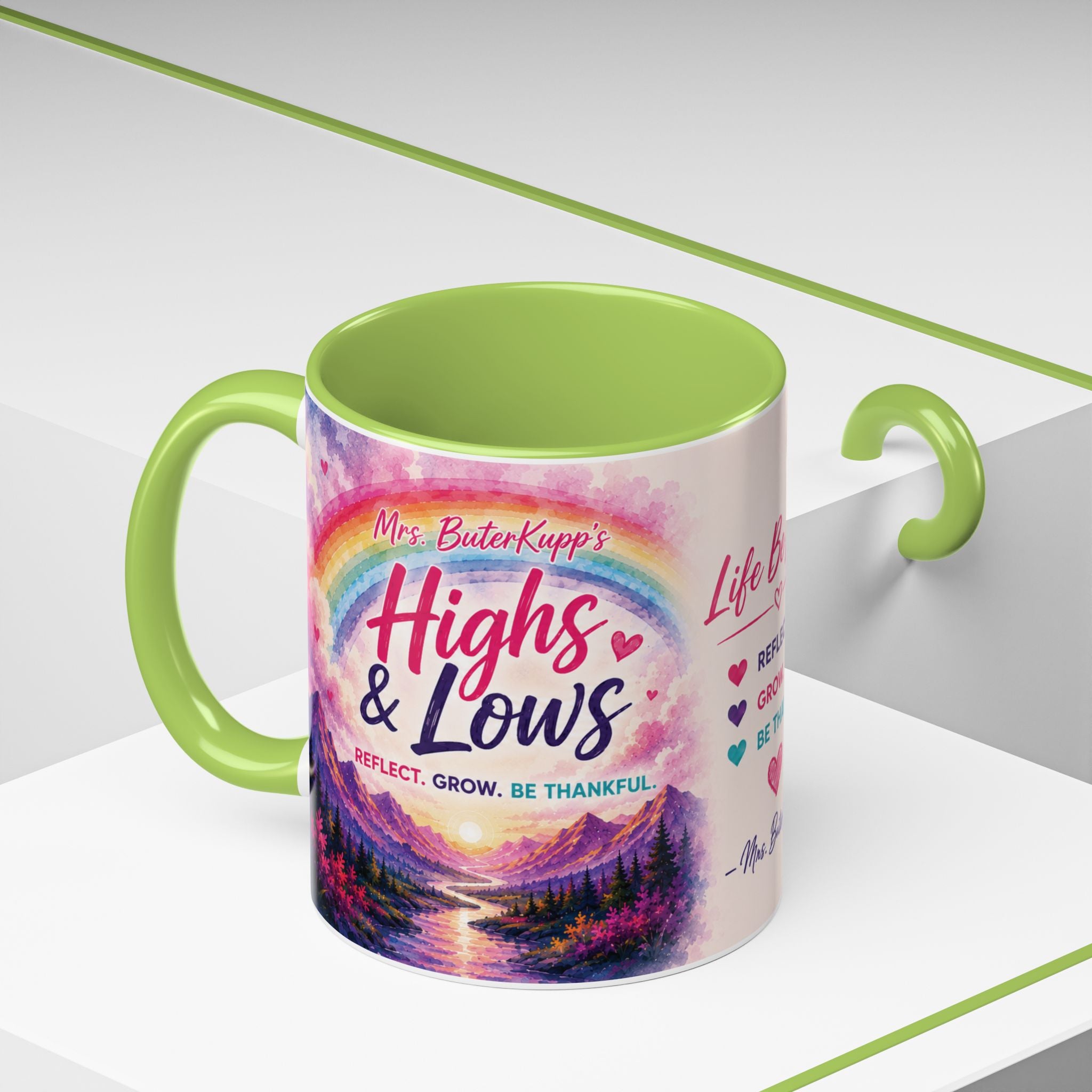 Mrs. ButerKupp's Coffee Mug — "Life Be Lifin'" Motivational Ceramic Mug (11/15oz)
