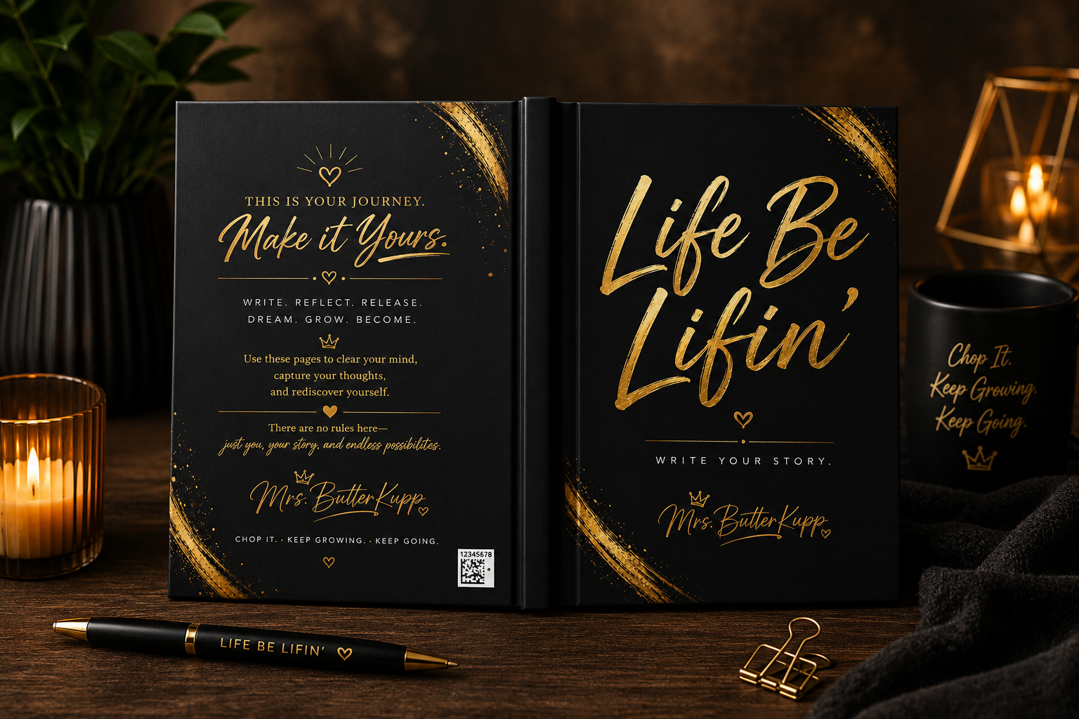 Life Be Lifin'™ – Write Your Story | Premium Hardcover Journal