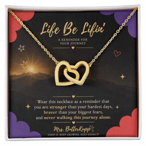 Mrs. ButerKupp's Interlock Heart Necklace.