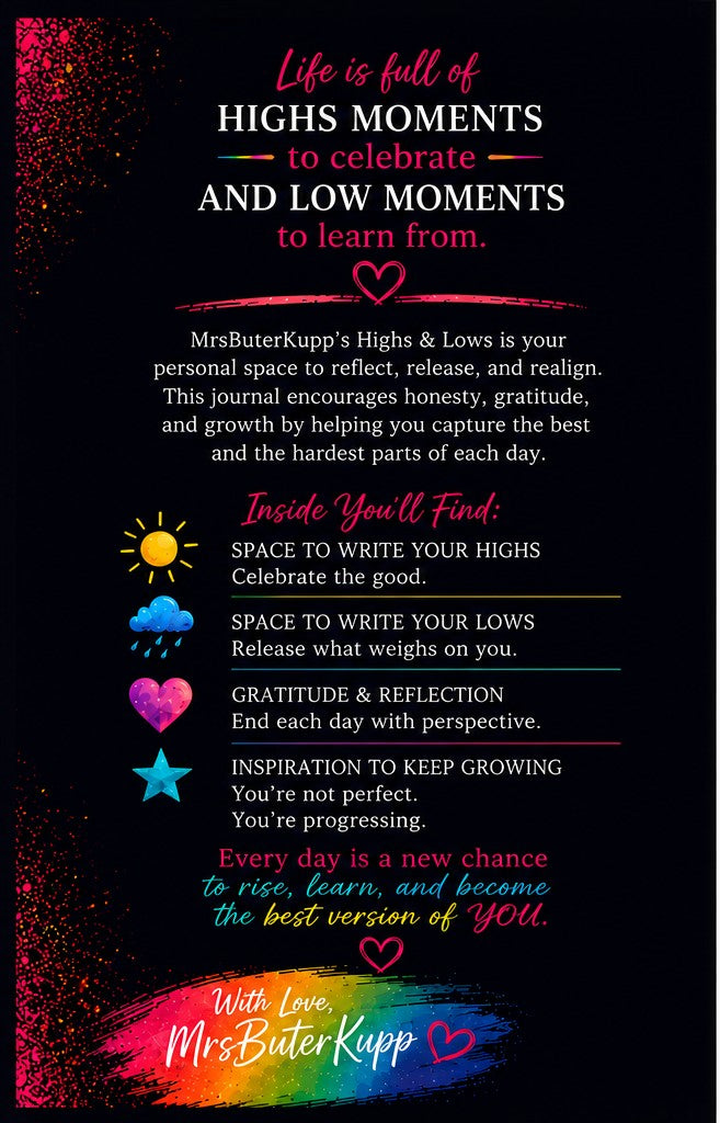 Mrs. ButerKupp's Highs & Lows | 90-Day Guided Journal